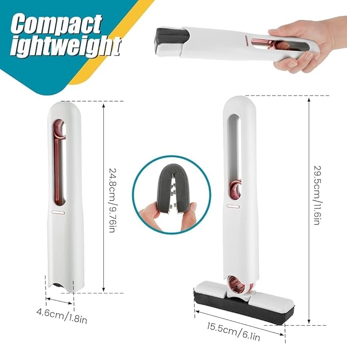 Combo - 4 in 1 - 360° Waterfall Kitchen Faucet Extender  + Mini Portable Mop for Kitchen, Floor, Glass, Car & More