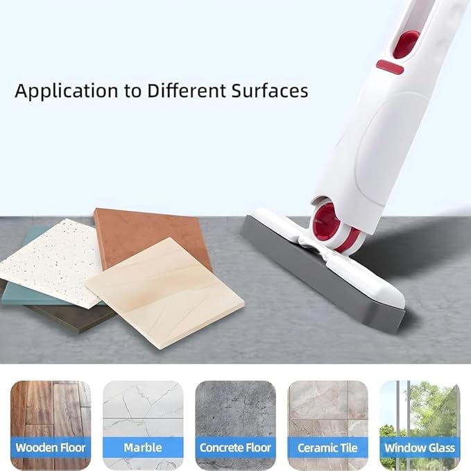 Combo - 4 in 1 - 360° Waterfall Kitchen Faucet Extender  + Mini Portable Mop for Kitchen, Floor, Glass, Car & More